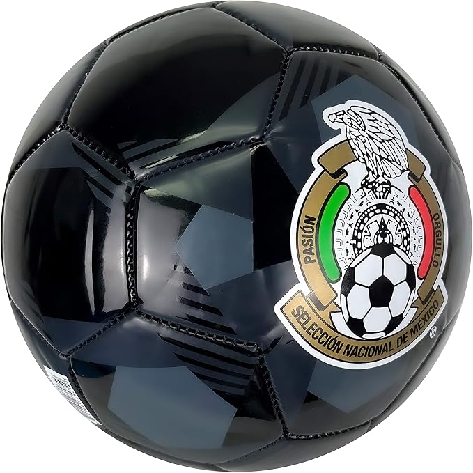 Balón de Fútbol México Negro Dorado ⚽🇲🇽