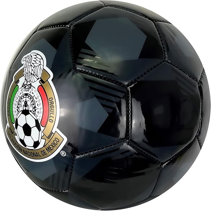 Balón de Fútbol México Negro Dorado ⚽🇲🇽