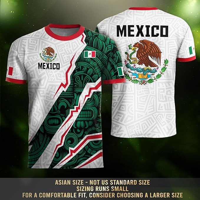 Camiseta Deportiva México Blanca