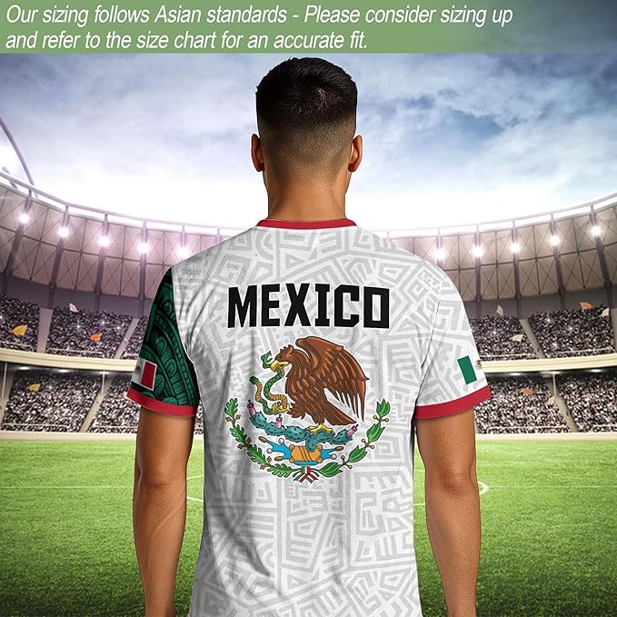Camiseta Deportiva México Blanca