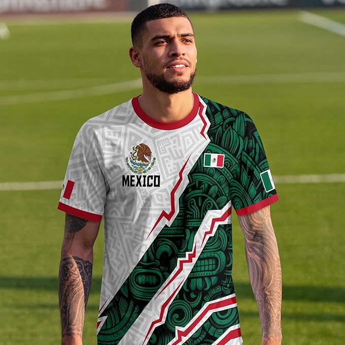 Camiseta Deportiva México Blanca