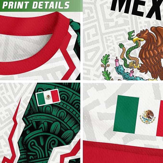 Camiseta Deportiva México Blanca