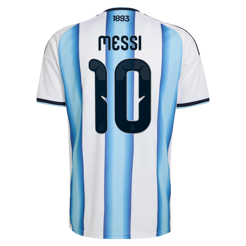 Camiseta local de Argentina de adidas 2026 con el número 10 de Messi impreso 69,999